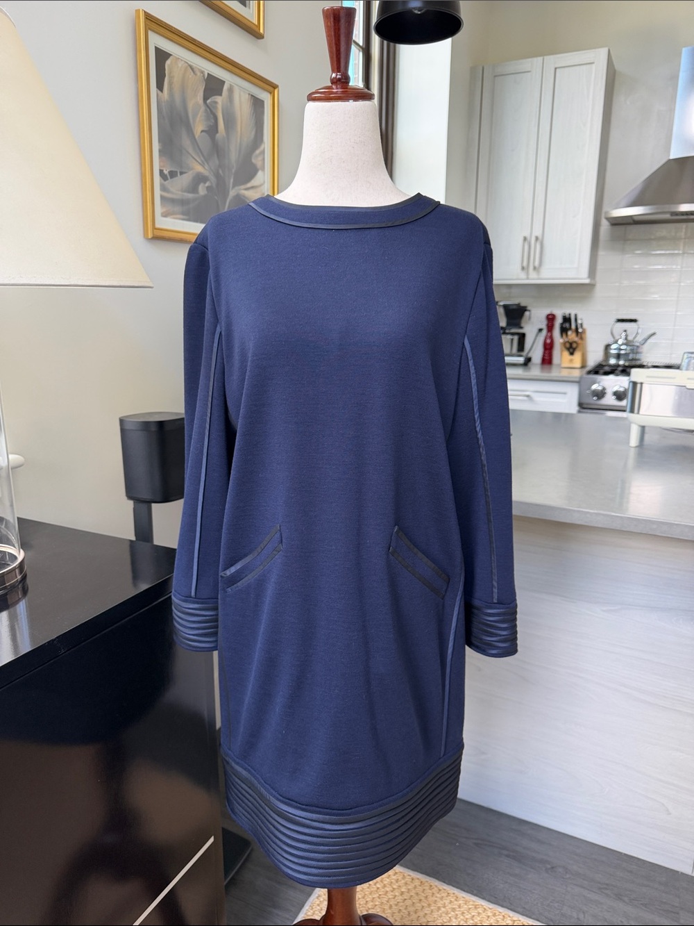 Chado Ralph Rucci Wool Dress Size 8 - Picture 1 of 10